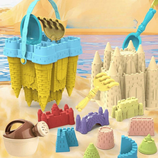 Buntes Sandspielset für Kinder mit Eimer & Förmchen